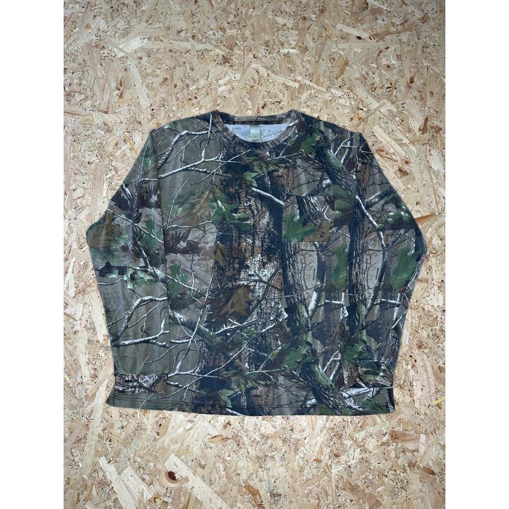 Y2K Men’s Camo Real Tree Longsleeve Shirt Size XL